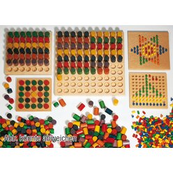 Hartholz-Walzenstecker � 1,8 cm, L�nge: 24 mm, ca. 100 St�ck, ab 3 Jahre