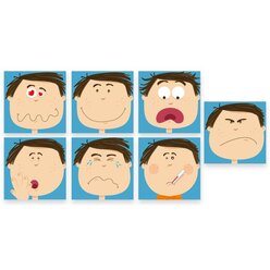 Wie f�hlst du dich? Bodenfliesen zum Thema Gef�hle, 3-8 Jahre