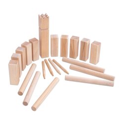 KUBB Wikingerspiel, Outdoor-Wurfspiel, 21-teilig, f�r Gro� und Klein