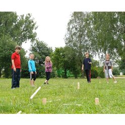 KUBB Wikingerspiel, Outdoor-Wurfspiel, 21-teilig, f�r Gro� und Klein