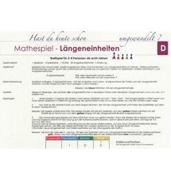 Mathespiel L�ngeneinheiten, ab 8 Jahre