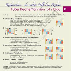 Rechenrahmen 100er 5/5 rot/wei� ReWOOD System K�hnel
