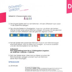 Domino Uhrzeit, Lernspiel, ab 7 Jahre