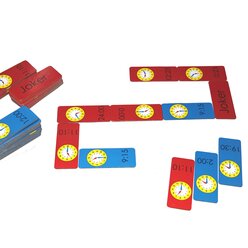 Domino Uhrzeit, Lernspiel, ab 7 Jahre