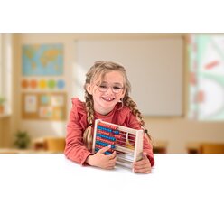 Rechenrahmen 100er, 10/10 rot/blau aus ReWOOD�