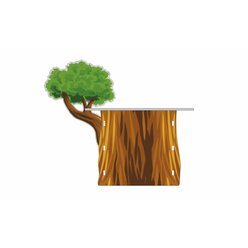 Schallschutz Spielhaus Baumstumpfh�hle Waldi Gr��e B, HxBxT: 92x130x120 cm