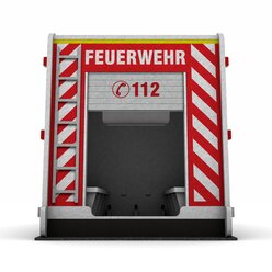 Schallschutz Spielhaus Feuerwehrauto