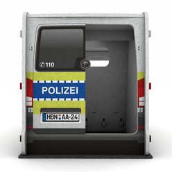 Schallschutz Spielhaus Polizeiauto