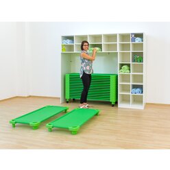 Flexeo Bettzeugschrank f�r Liegen, 190 x 226 x 68 cm, Dekor Buche hell