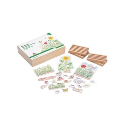 Stockwerke der Wiese, 26-teiliges Lernspiel im Holzkasten, 5-7 Jahre