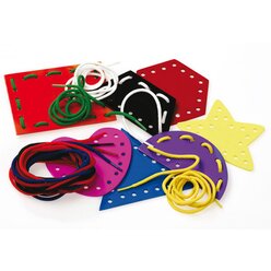 Geometrische Formen zum F�deln,  7 St�ck, 3-6 Jahre