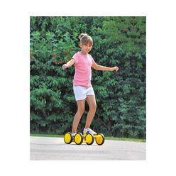 Maxi-Roller gelb, Doppel-Pedalroller, ab 5 Jahre