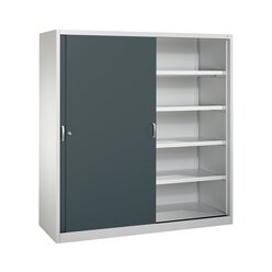C+P Sportger�teschrank, 1950x1900x600mm, Korpus RAL 7035 Lichtgrau, Front RAL 7016 Anthrazitgrau