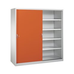 C+P Sportger�teschrank, 1950x1900x600mmKorpus RAL 7035 Lichtgrau, Front RAL 2004 Reinorange