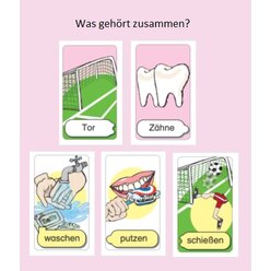 Grundwortschatz DaZ - Das geh�rt zusammen!, Kartenspiel, ab 7 Jahre
