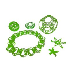 Dusyma Kn�pferli fluoreszierend, 500 St�ck, ab 3 Jahre