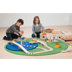 Erlebnisbauwagen, Baustein-K�sten inkl. Fahrgestell, 426 Teile, ab 3 Jahre