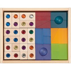 Erlebnisbauwagen, Baustein-K�sten inkl. Fahrgestell, 426 Teile, ab 3 Jahre