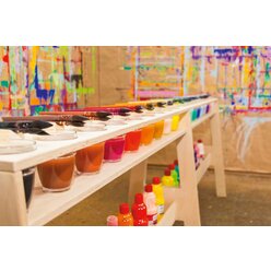 Farbpalettentisch, Gesamth�he 76 cm