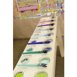 Farbpalettentisch, Gesamth�he 76 cm