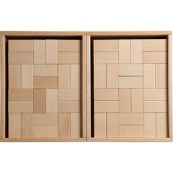 Fr�bel-Bauwagen mit 5 Bauk�sten