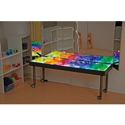 Gro�er Leuchttisch, 180 x 60 cm, h�henverstellbar 66,5 bis 83,5 cm