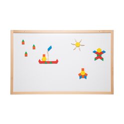 Magnettafel mit Rahmen, 105 x 65 cm