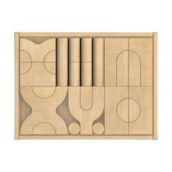 Maxi-Bausteinwagen, 198 Bausteine in 8 K�sten, ab 18 Monate