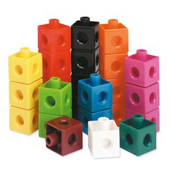 Steckw�rfel 500 St�ck, 10 Farben, 20 mm, ab 5 Jahre