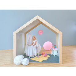 Educasa Spielhaus XXL wei� mit Tretford-Teppich, 1-7 Jahre