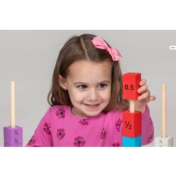 Bruch- und Dezimalt�rme aus Holz, ab 3 Jahre