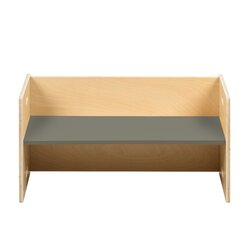 Kubenbank 72 x 36 cm, Sitzfl�che: Fjordgr�n