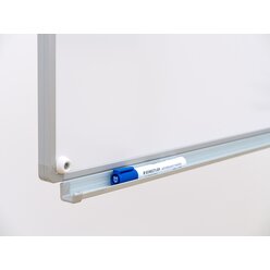 Gestell-Klappschiebetafel, fahrbar und GS-gepr�ft, wei�, 150x100cm