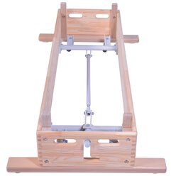 Grevinga Sprungkasten gro�, 150 x 50 x 110 cm, 5-teilig, aus Kiefernholz mit Schwenkrolleneinrichtung