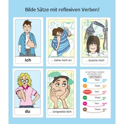 Deutsch Lernen: Ich freue mich und du dich! Kartenspiel f�r 2-4 Spieler, ab 9 Jahre