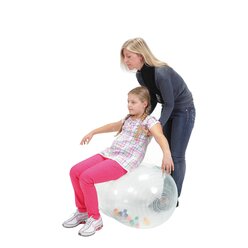 Gymnic Physio Activity Roll  � 55 cm, 90 cm lang, transparent mit bunten B�llen