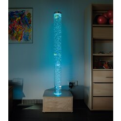 Wassers�ule mit Holzsockel, 130 cm H�he, inkl. Schwimmfische 5er-Set