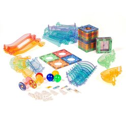 MagGenius Magnetic Marble Run, Kugelbahn mit 91 Teilen
