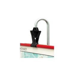 Mobiler Kartenst�nder auf Rollen, silbergrau