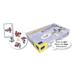 Akkusativ-Dativ-Detektiv mit DEN + DEM, Grammatikspiel, ab 5 Jahre