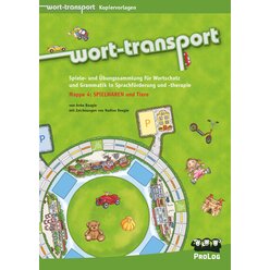 4 Wort-Transport-Mappen im Paket, Kopiervorlagen , ab 5 Jahre