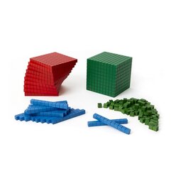 Zehnersystemsatz aus Holz - 1000er Box Montessori