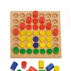 Steckbrett mit 49 gro�en L�chern, ab 3 Jahre