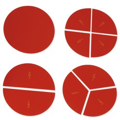 TimeTEX Kasten mit Bruchrechenkreisen aus Kunststoff