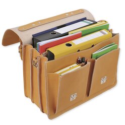 TimeTEX B�chertasche Probata XXL, cognac, Sattelleder