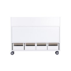 Universalwagen f�r Bastelmaterial & B�cher, Buche Sand, HxBxT 80x102x55 cm