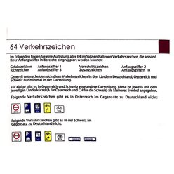 Verkehrszeichen, 64 St�ck, magnetisch, aus MAG-Pap�