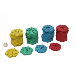 Mathespiel - Zahlenburg Hexagon aus RE-Wood�, im Karton mit Anleitung