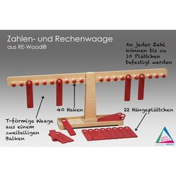 Zahlen- und Rechenwaage aus RE-Wood�, ab 6 Jahre
