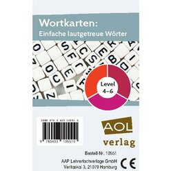 Wortkarten: Einfache lautgetreue W�rter, Level 4-6, 1.-4. Klasse